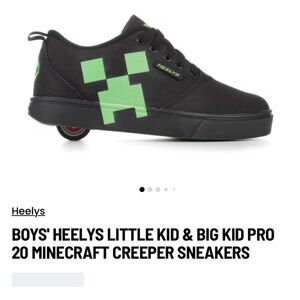 Kids Minecraft Heelys Skate Shoes Size 2
